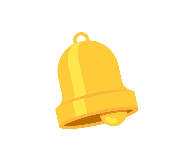 Icono aislado del vector de campana. Ilustración de emojis. Emoticon de vector de campana