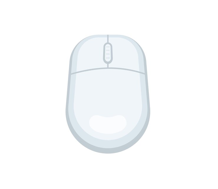 Vector icono aislado del vector del ratón de la computadora. ilustración de emojis. emoticon de vector de ratón de computadora