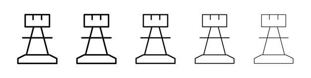 Ícono de ajedrez Signo del logotipo vectorial