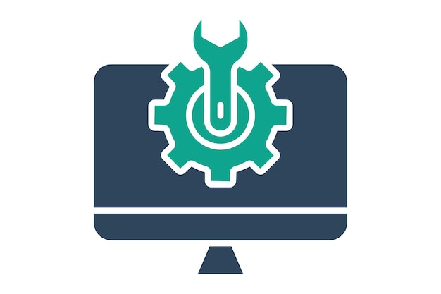 icono de ajuste de la computadora