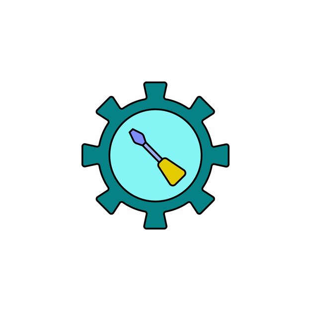 icono de ajuste del tipo de vector