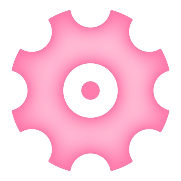 Vector el icono de ajustes es rosa