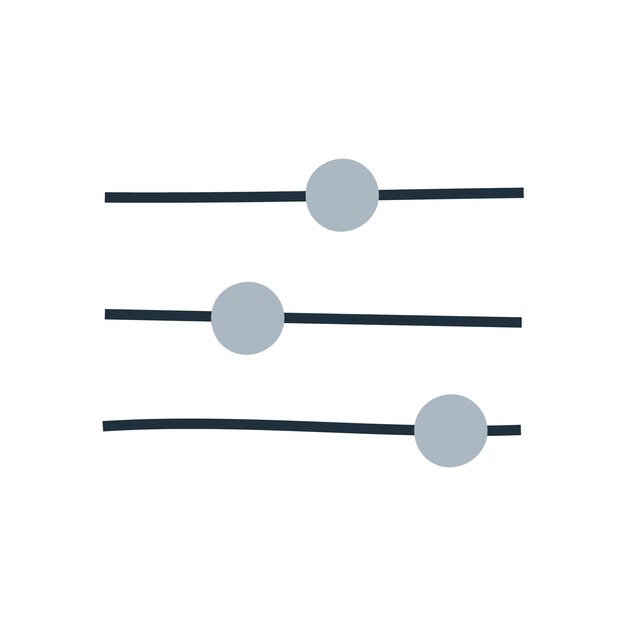 Icono de ajustes de sonido simple dibujado a mano perfecto para radiodifusión y diseños relacionados con los medios