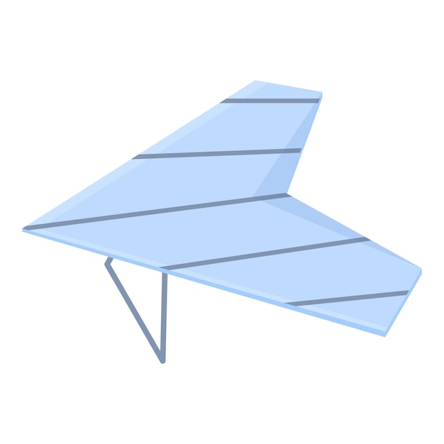 Icono de ala delta Caricatura de icono de vector de ala delta para diseño web aislado sobre fondo blanco