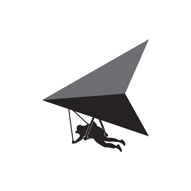Vector icono de ala delta