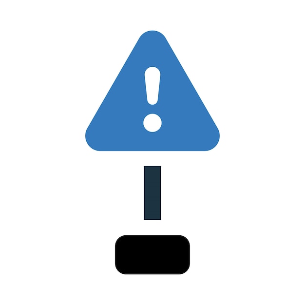 icono de alerta de accidente en el camino