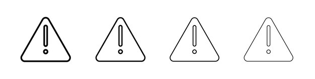 Ícono de alerta Signo ilustrativo plano