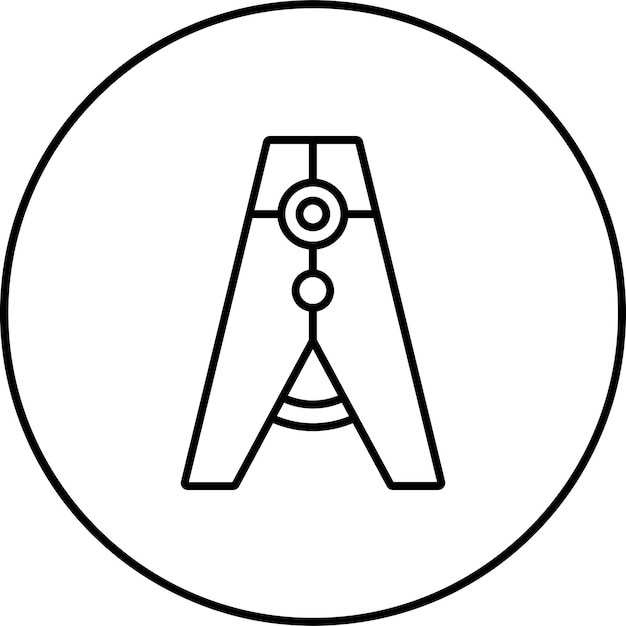 Icono de alfiler de ropa