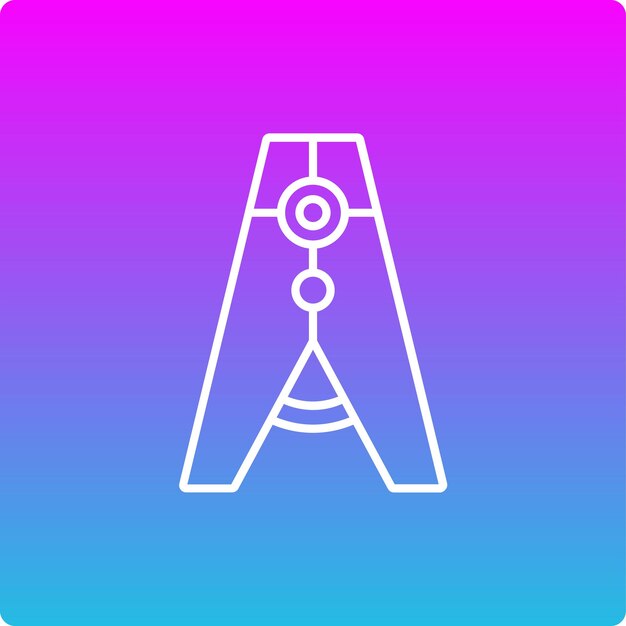 Icono de alfiler de ropa