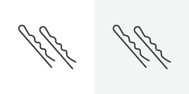 icono de los alfileres de bobby signo vectorial de contorno