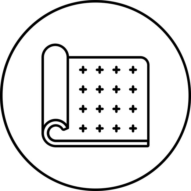 Icono de la alfombra de yoga