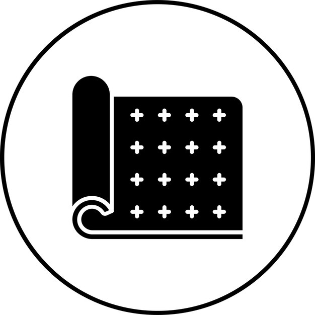 Icono de la alfombra de yoga