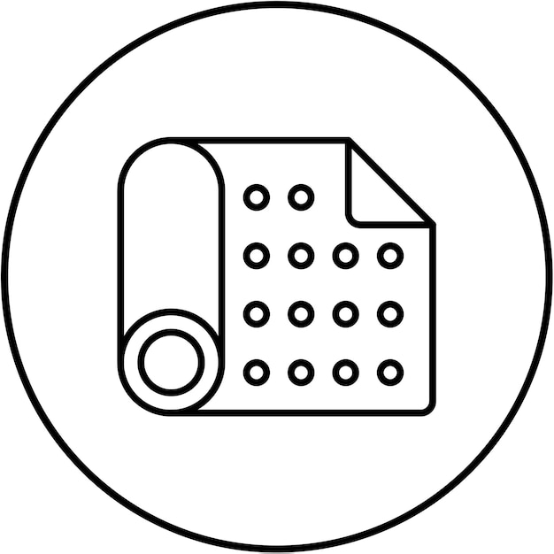 Icono de la alfombra de yoga