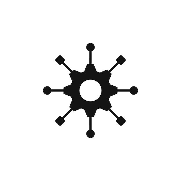 Icono del algoritmo aislado en fondo blanco