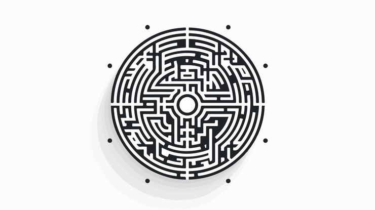 Vector icono de algoritmo de vector negro plano para el sitio web