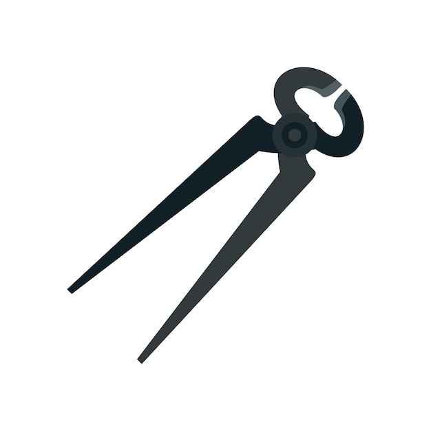 Icono de alicates Ilustración plana del icono de vector de alicates para diseño web
