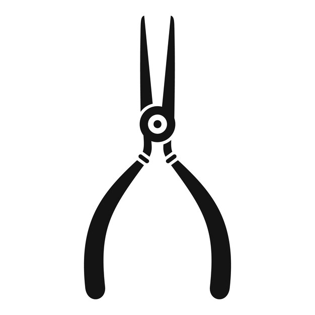 Icono de alicates de reparación de relojes Ilustración simple del icono de vector de alicates de reparación de relojes para isol de diseño web