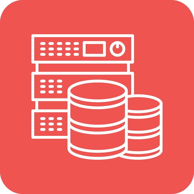 Icono de almacenamiento de la base de datos