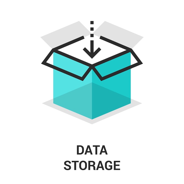 Icono de almacenamiento de datos