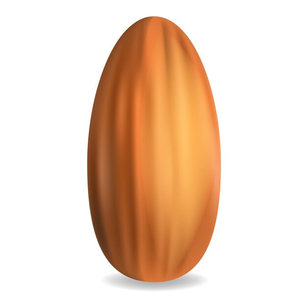 Icono de almendra Ilustración realista de icono de vector de almendra para diseño web