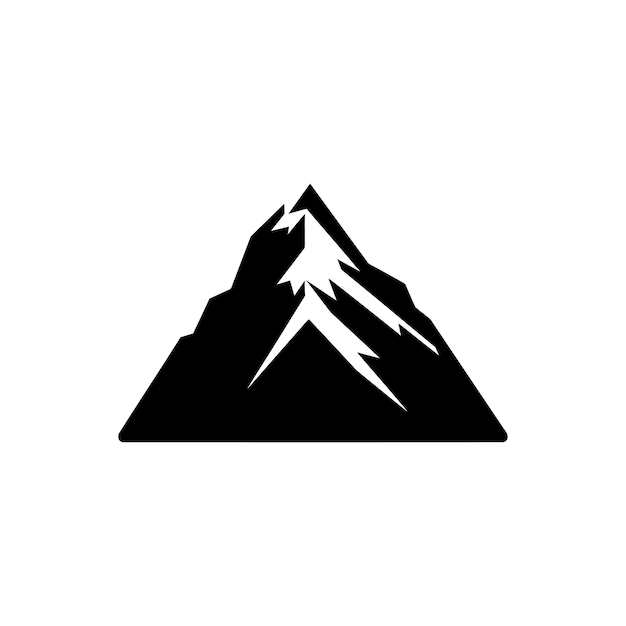 Vector el icono de los alpes suizos ilustración vectorial simple