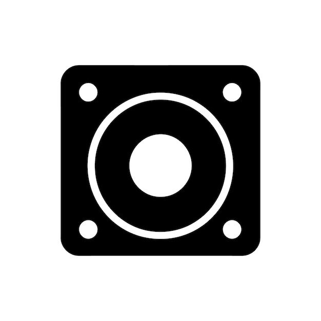 Icono del altavoz Ilustración vectorial simple
