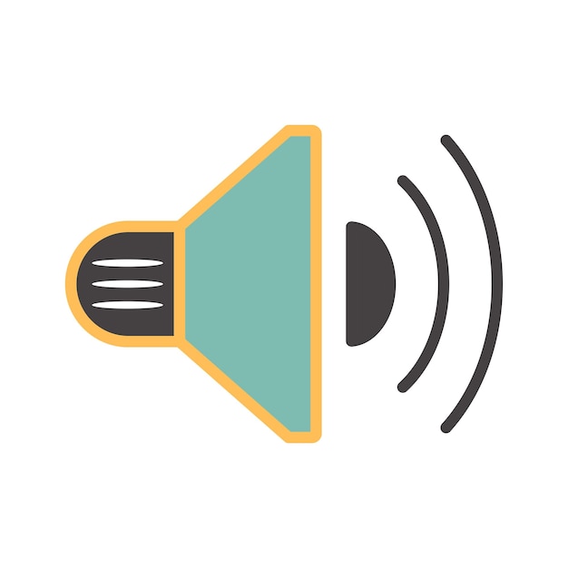 icono de altavoz plantilla vectorial colección de moda diseño plano