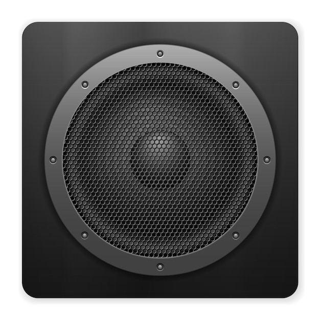 Vector icono de altavoz de sonido