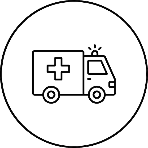 El icono de la ambulancia