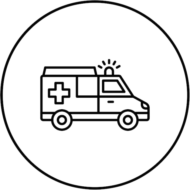 El icono de la ambulancia