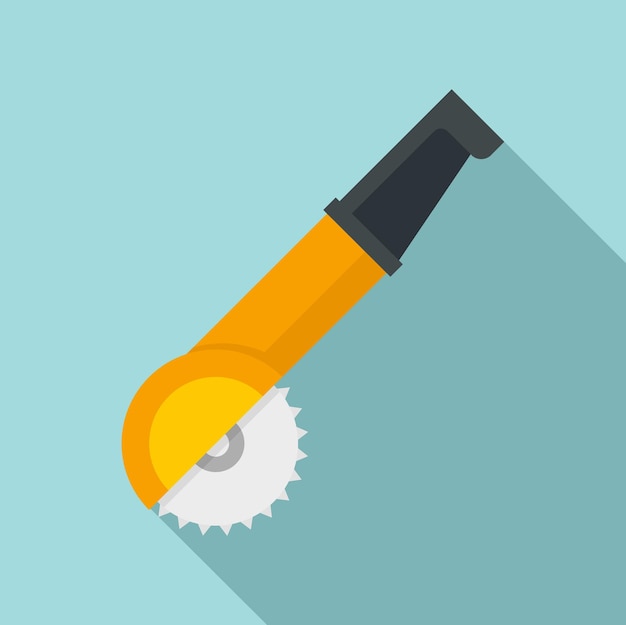 Icono de amoladora angular Ilustración plana del icono de vector de amoladora angular para diseño web