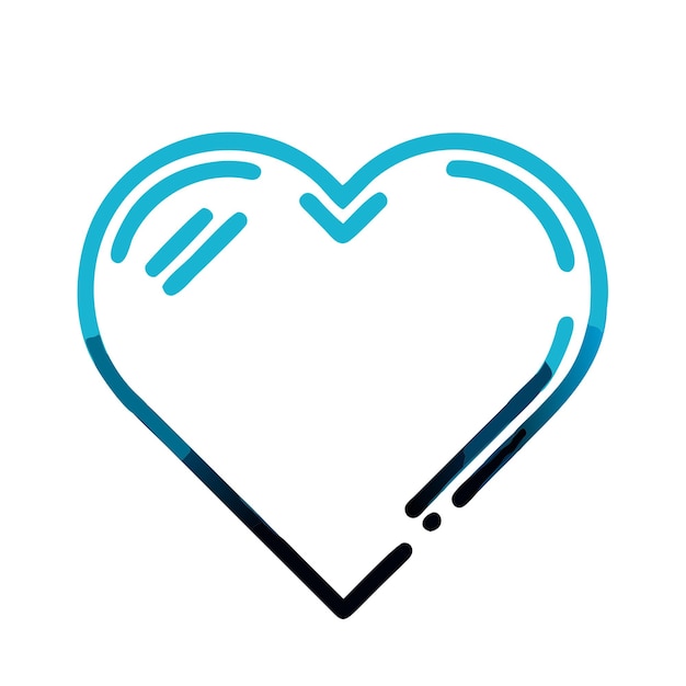 Icono de amor plano Ilustración de capa vectorial PNG transparente