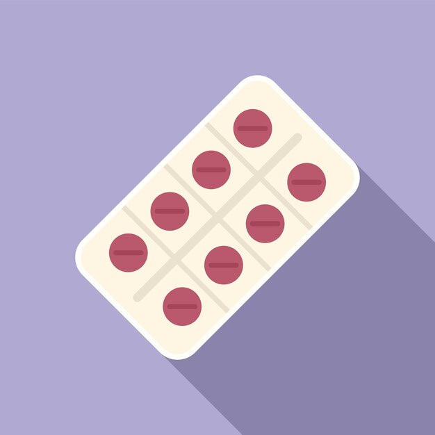 Icono de ampolla vector plano Bacterias medicamento Medicina inmune