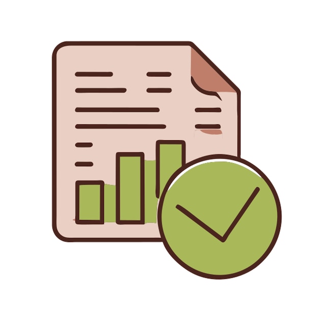 El icono de análisis de datos tiene un contorno de colores