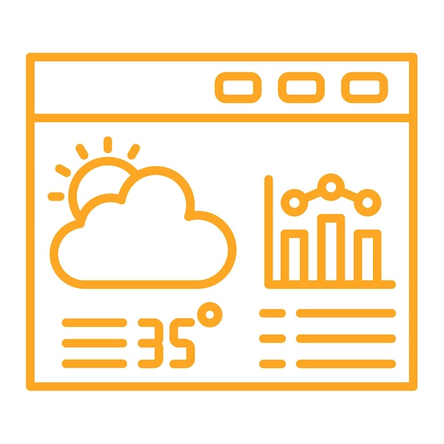 Icono de análisis de pronóstico