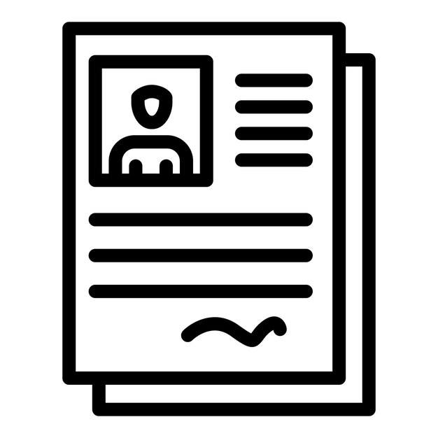 Icono de análisis de sangre de persona Icono de vector de análisis de sangre de persona de esquema para diseño web aislado sobre fondo blanco