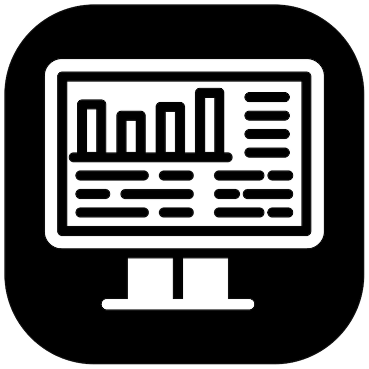 Vector ícono de análisis