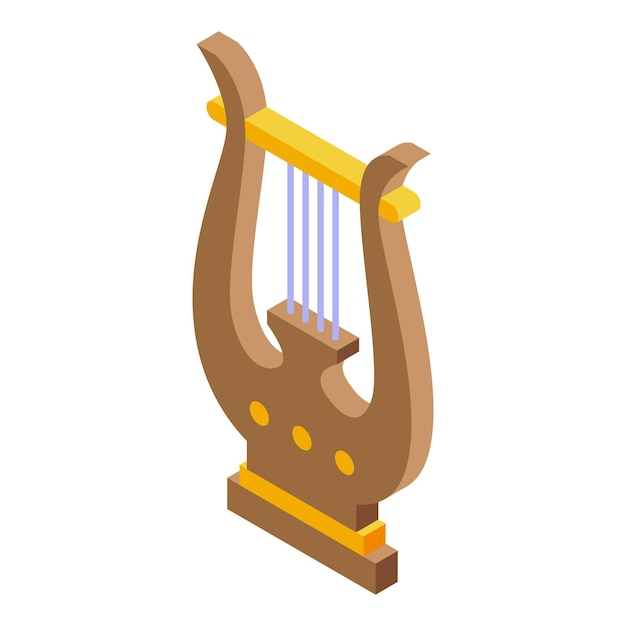 Icono de ánfora griega vector isométrico clásico romano Jar pot