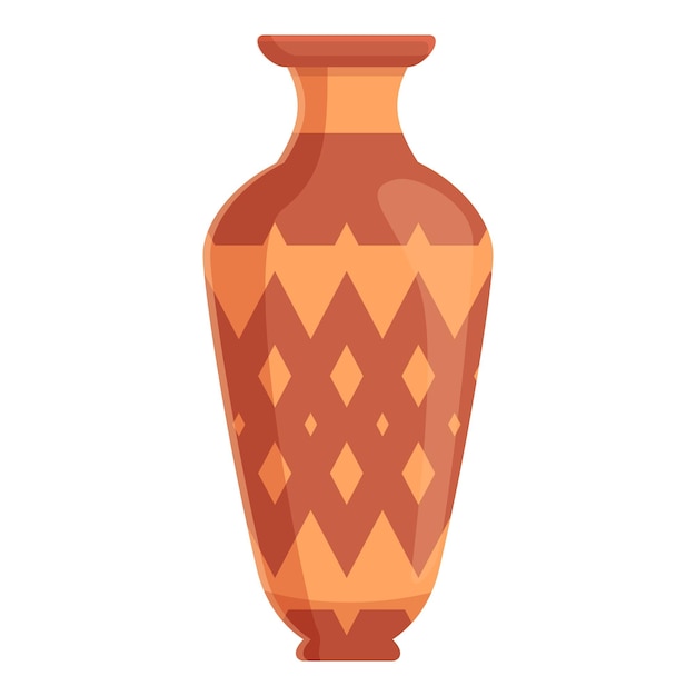 Icono de ánfora viejo Icono vectorial antiguo de ánfora para diseño web aislado sobre fondo blanco