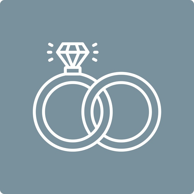 Icono del anillo de bodas