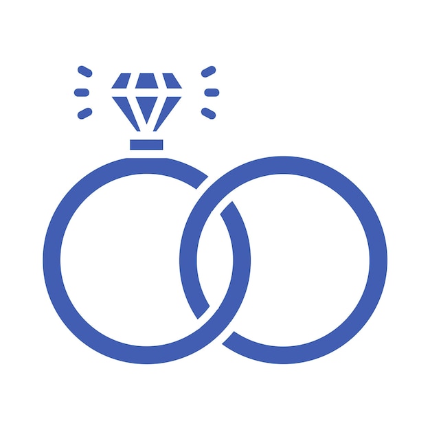 Icono del anillo de bodas