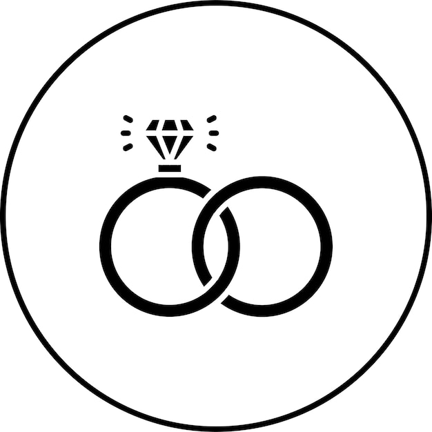 Icono del anillo de bodas