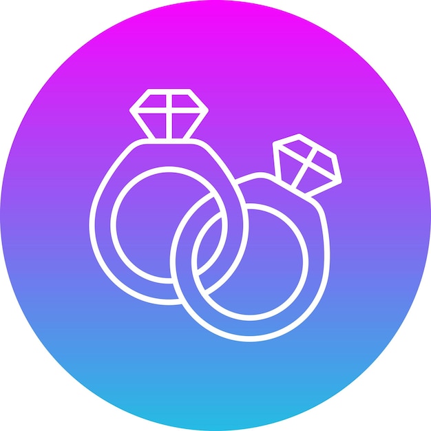 Icono del anillo de bodas
