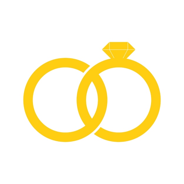 Icono de anillo de bodas