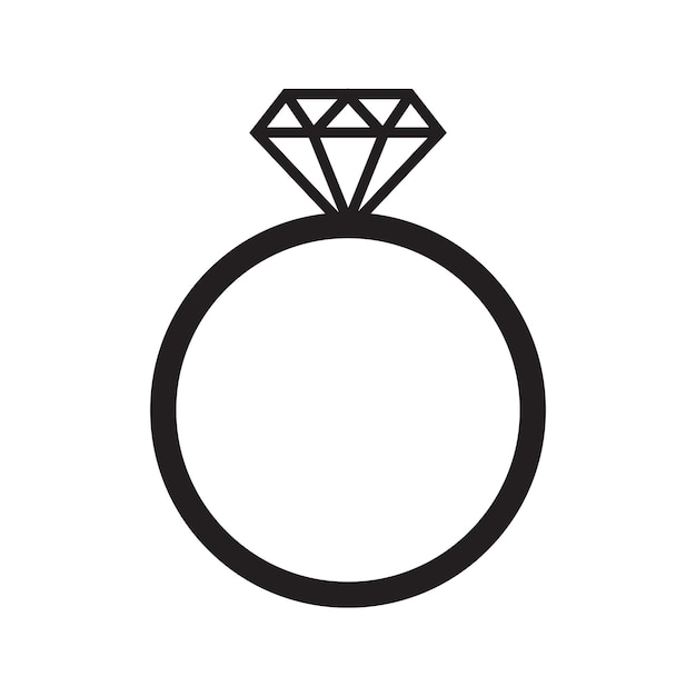 icono de anillo joya