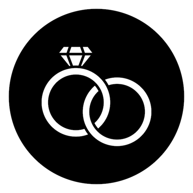 Icono de los anillos de boda
