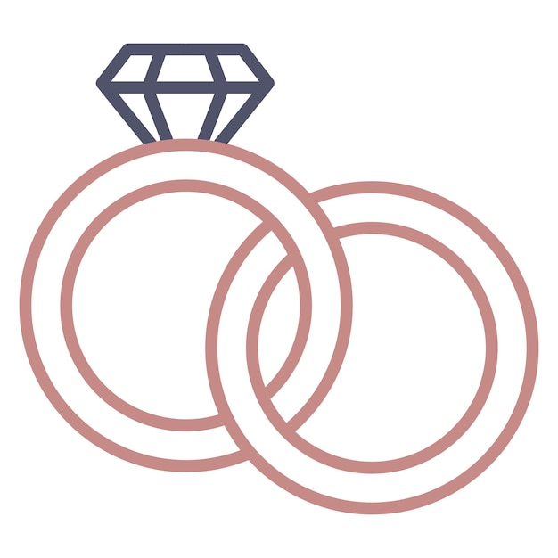 Icono de los anillos de boda