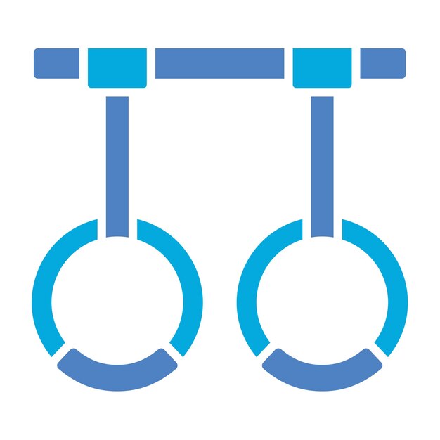 Icono de los anillos de gimnasio
