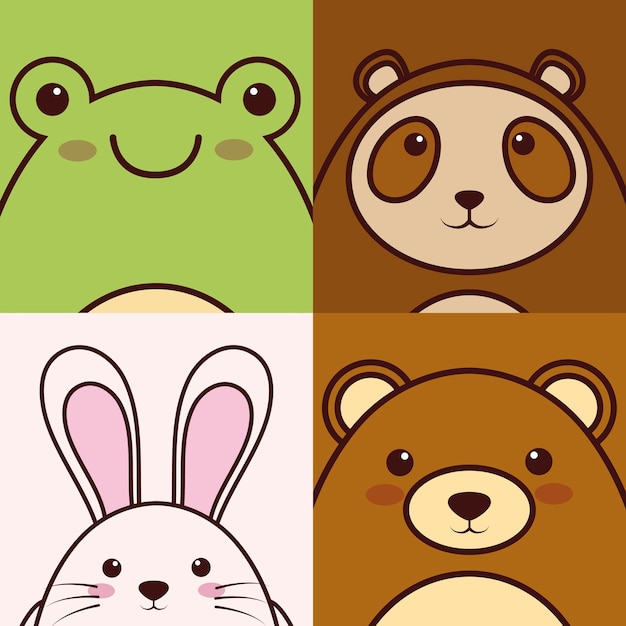 icono de animal kawaii