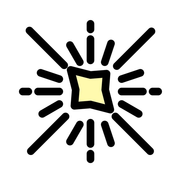 El icono del año nuevo es el icono de los fuegos artificiales.